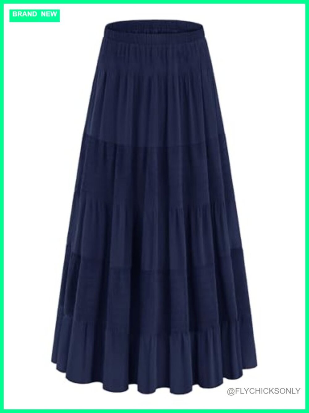 Women's Flowy Chiffon Maxi Skirt A-Line Tiered Boho Fall Western Outfit